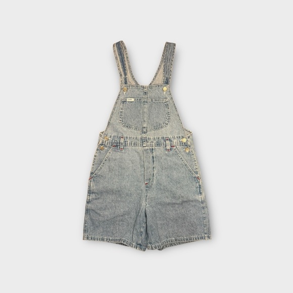 Lee Other - Lee Brand Vintage Light Wash Denim Shortall Overalls